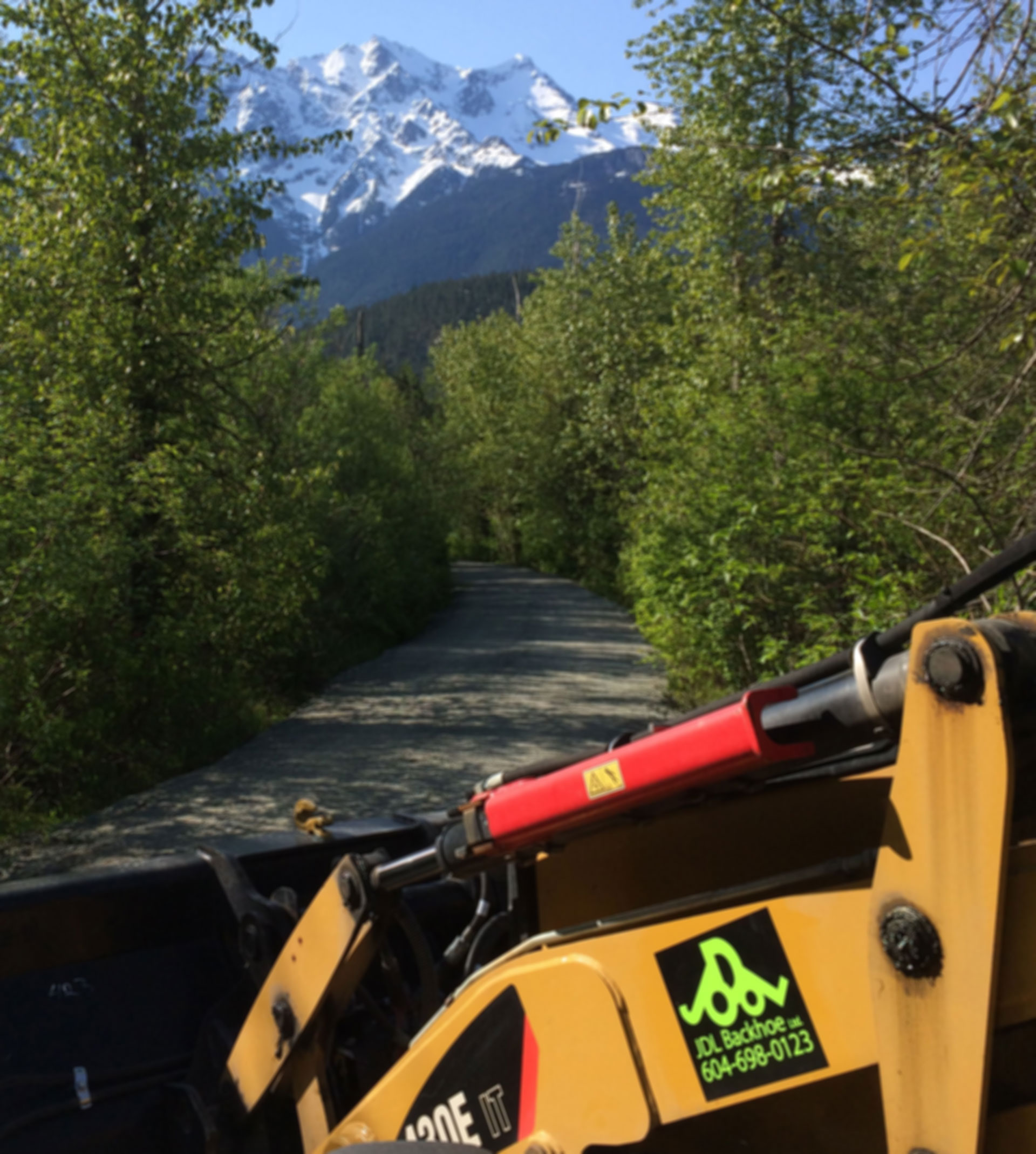 scenic backhoe shot